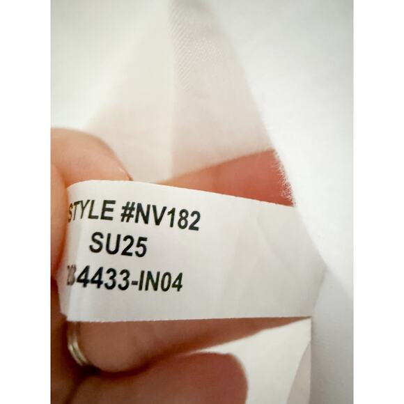 Madewell | NWT Shirred Lace-Trim Top in White | Sz XS - Picture 10 of 13